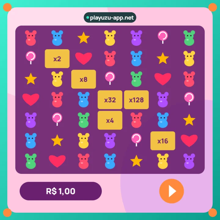 Sugar Rush 1000 – tela do jogo